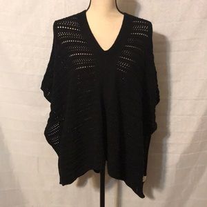 Gap Black Sleeveless Poncho